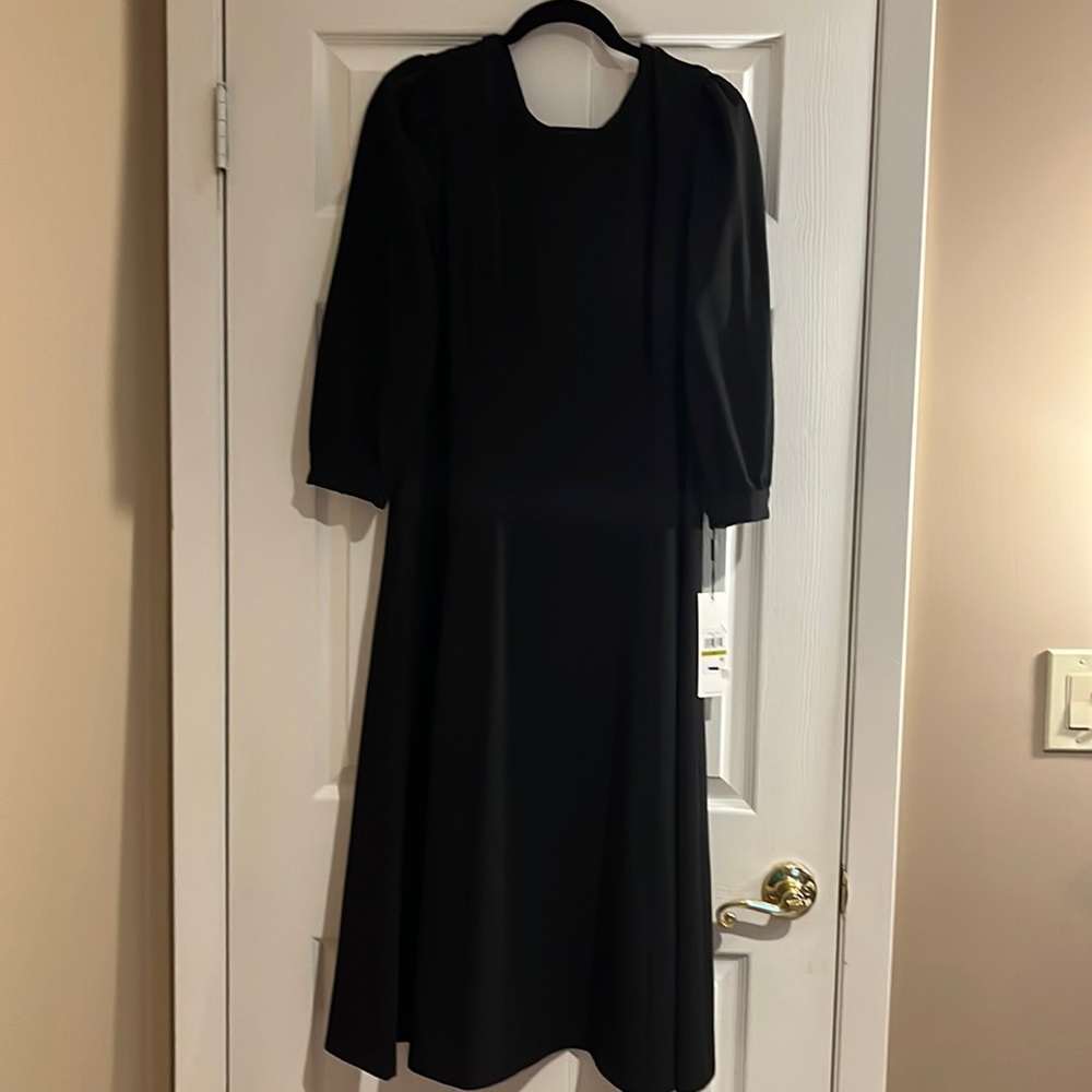 Black MIDI High Neck Dress Calvin Klein